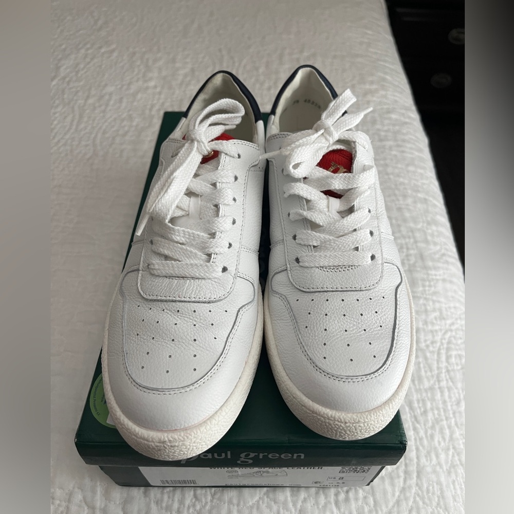 paul green sienna sneaker red white space leather